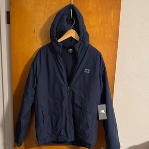 New Balance Fleece Jacket Mens Medium Navy